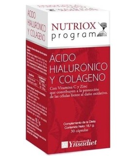 COLAGENO + ACIDO HIALURONICO 30 CAP  NUTRIOX YNSADIET